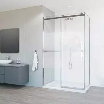 Душевой уголок Vincea Como Soft 110x90 VSR-1CS9011CL стекло прозрачное, профиль хром