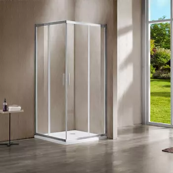Душевой уголок Vincea Garda 120x100 VSS-1G1012CL профиль хром, стекло прозрачное