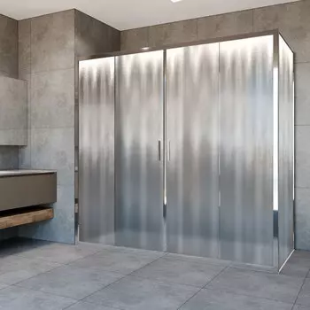 Душевой уголок Vincea Garda 180х80VSR-1G2 стекло шиншилла, профиль хром