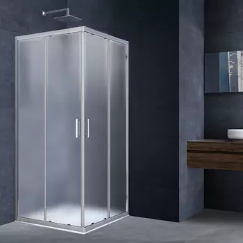 Душевой уголок Vincea Rapid 80/90 VSS-3R стекло текстурное, профиль хром