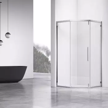 Душевой уголок Vincea Show 100x100 VSP1-4SH100CL стекло прозрачное, профиль хром