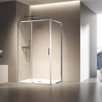 Душевой уголок Vincea Slim 8mm 110x80 VSR-6SL8011CL стекло прозрачное, профиль хром, без поддона