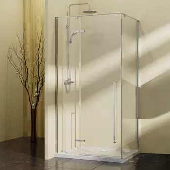 Душевой уголок Vincea Slim-N 100x90 VSR-5SN9010CL без поддона, стекло прозрачное, профиль хром