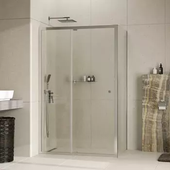 Душевой уголок Wasserkraft Aula 120x90 11P07 стекло прозрачное, профиль серебро