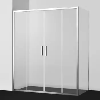 Душевой уголок Wasserkraft Lippe 160x100 45S52 стекло прозрачное, профиль серебро