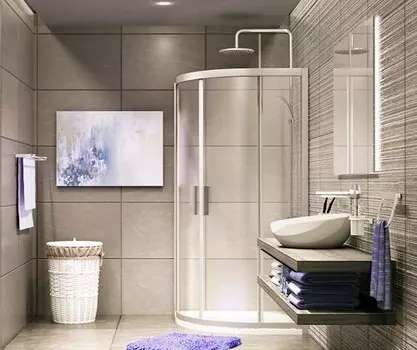 Душевой уголок Wasserkraft Lippe 90х90 45S01 без поддона, стекло прозрачное, профиль хром