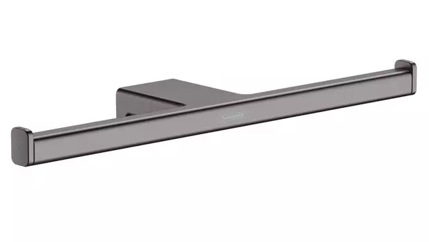 Двойной держатель туалетной бумаги Hansgrohe AddStoris 41748340 черный матовый хром