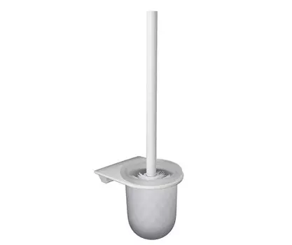 Ершик для унитаза Wasserkraft Kammel K-8327WHITE матовое стекло, белый