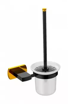 Ершик подвесной CeramaLux Azzuro 95613 черный, золото