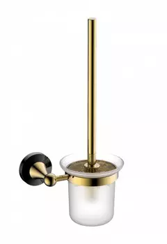 Ершик подвесной CeramaLux Luxury 57513 черный, золото