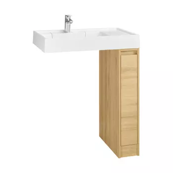 Фасад для тумбы Aquaton Лондри 18 см 1A275001LH0C0 коричневый