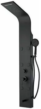 Гидромассажная панель Aquanet Galaxy Black AP40-05 с изливом, черная