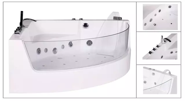 Гидромассажная ванна Ceruttispa 150x150 C-401A белая