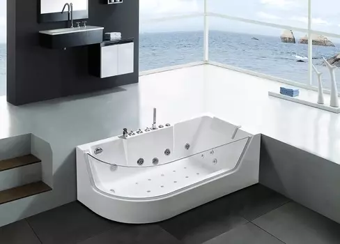 Гидромассажная ванна Ceruttispa 170x80 C-403A R правая, белая