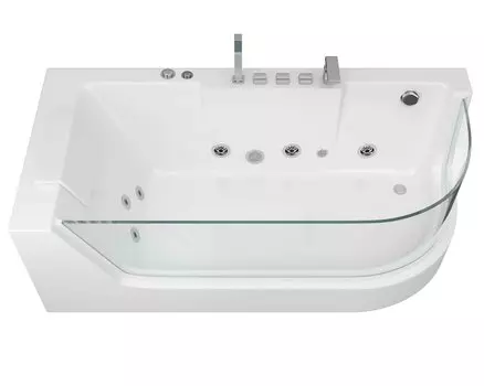 Гидромассажная ванна Grossman 170x80 GR-17000-1L левая, с гидромассажем