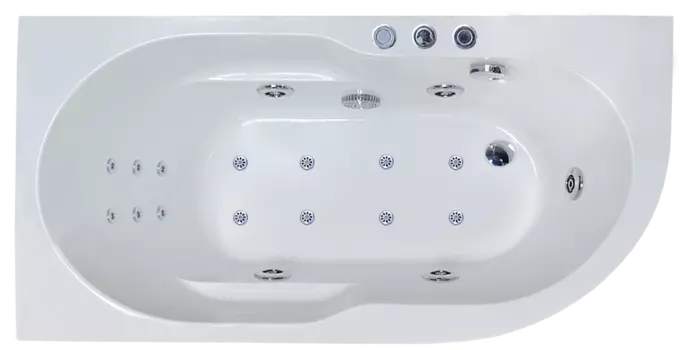 Гидромассажная ванна Royal Bath Azur De Luxe 160x80 L