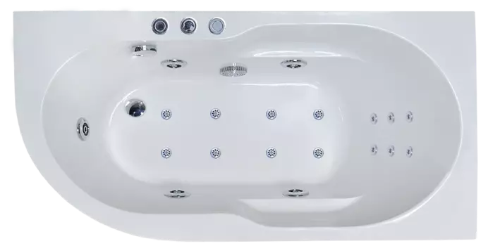 Гидромассажная ванна Royal Bath Azur De Luxe 170x80 R