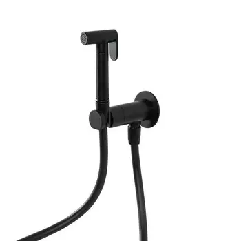 Гигиенический душ Cezares Laconico LEAF-DIF-NOP черный матовый