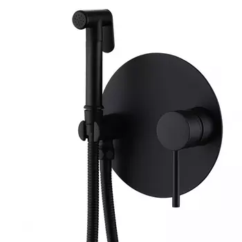 Гигиенический душ со смесителем Abber Emotion AF8826B черный матовый