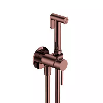 Гигиенический душ со смесителем AQUAme Siena AQM6217BC медь шлифованная