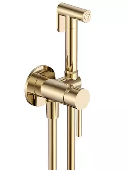 Гигиенический душ со смесителем AQUAme Siena AQM6217BG золото шлифованное