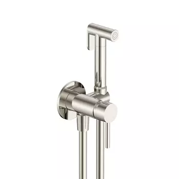Гигиенический душ со смесителем AQUAme Siena AQM6217BN никель шлифованный