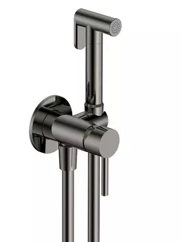 Гигиенический душ со смесителем AQUAme Siena AQM6217GM металл