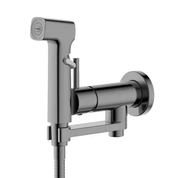 Гигиенический душ со смесителем Aquatek Ника AQ1819BGM оружейная сталь