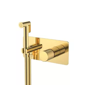 Гигиенический душ со смесителем Boheme Stick 127-GG.4 золото