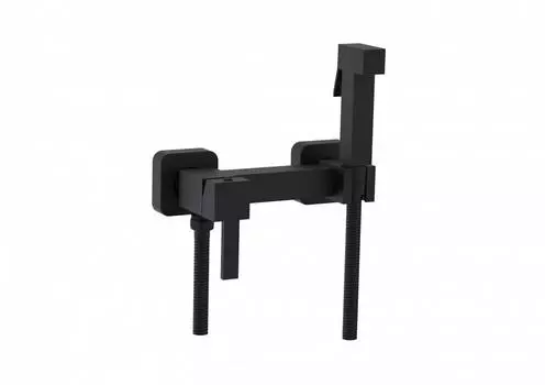 Гигиенический душ со смесителем CeramaLux DBS/001 черный матовый