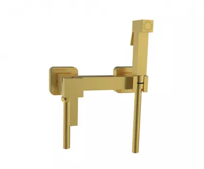 Гигиенический душ со смесителем CeramaLux DBS/007 матовое золото