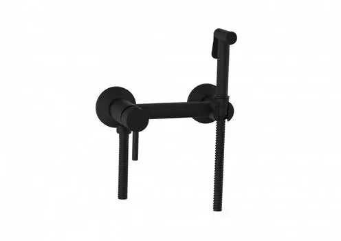 Гигиенический душ со смесителем CeramaLux DRS/001 черный матовый