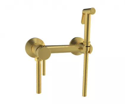 Гигиенический душ со смесителем CeramaLux DRS/007 матовое золото