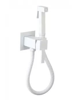 Гигиенический душ со смесителем CeramaLux KBS/005 белый матовый