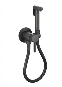 Гигиенический душ со смесителем CeramaLux KRS/001 черный матовый