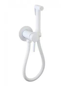 Гигиенический душ со смесителем CeramaLux KRS/005 белый матовый