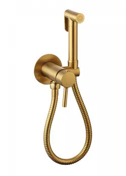 Гигиенический душ со смесителем CeramaLux KRS/007 матовое золото