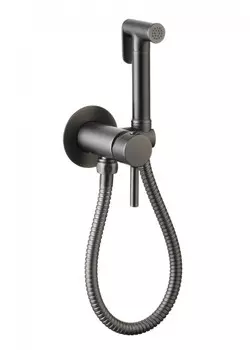 Гигиенический душ со смесителем CeramaLux KRS/008 оружейная сталь