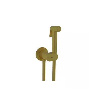 Гигиенический душ со смесителем для унитаза RGW Shower Panels SP-213Gb 581408213-06 брашированное золото