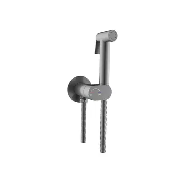 Гигиенический душ со смесителем для унитаза RGW Shower Panels SP-213Gr 581408213-11 брашированный серый