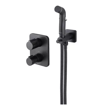 Гигиенический душ со смесителем Lemark Bronx LM3740BL черный