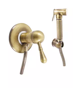 Гигиенический душ со смесителем Rav Slezak L047SM бронза