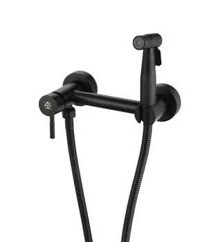 Гигиенический душ со смесителем РМС SUS129BL-5-2 черный