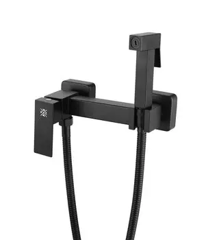 Гигиенический душ со смесителем РМС SUS129BL-6-2 черный