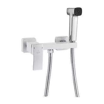 Гигиенический душ со смесителем Rose R1505F-1 белый, хром