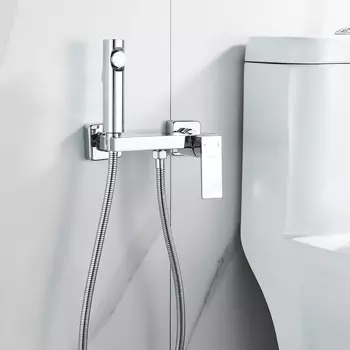 Гигиенический душ со смесителем Rose R1805-1 хром