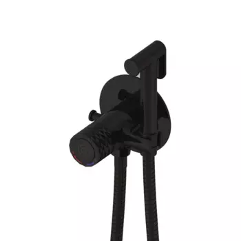 Гигиенический душ со смесителем Rose R225H черный