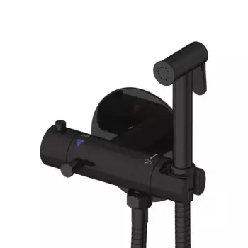 Гигиенический душ со смесителем Rose R915H черный