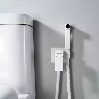 Гигиенический душ со смесителем Shevanik S127C белый