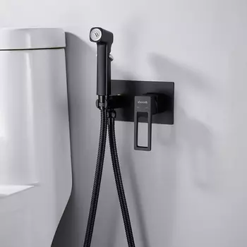 Гигиенический душ со смесителем Shevanik S6805H черный